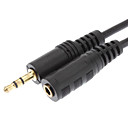 Audio 3.5mm male vers femelle Extention cable plaque or 3M