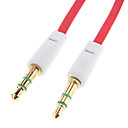 3.5mm male male Audio Connection cable plat Type Rouge 1.5m