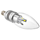 E12 3W 6x5630SMD 200-220LM 5800-6500K lumiere naturelle LED blanche ampoule de bougie 110-240V