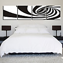 Reproduction transferee sur toile art abstrait Swirl Set de 4