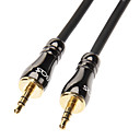 3.5mm male male AUX Audio Cable Black plaque or 1M