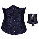 Noir Floral Lace Satin Corset classique Lolita