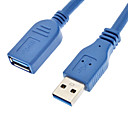 USB 3.0 Type A male vers USB 3.0 A femelle de type Full-Packed cable bleu 1.5M