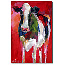 Reproduction transferee sur toile Art Animalier vache I par Richard Wallich