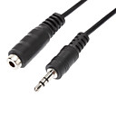 3.5mm male femelle Cable audio noir 5M