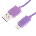 Micro USB vers USB male male Violet 1M