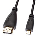 HDMI male vers Micro HDMI male 1.4 version pour Xbox 360  Playstation  WIFI Streaming Media Player  Android TV Set Top Box 1.8M