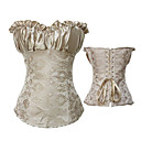 Elegant satin beige classique Lolita Corset