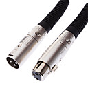 XLR Male to Female Microphone Cable plaque or noir pour KTV 5M