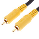 RCA male male cable video noir pour DVD Home Cinema 10M