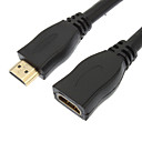 HDMI v1.3 male femelle cable noir pour Smart LED HDTV  APPLE TV  DVD Blu-Ray 1.5M