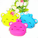 Beau Sourire de chat de silicone Mini Porte-monnaie couleurs assorties