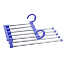 5 en 1 Stainless Steel Tube magique Pantalon Rack  campouleurs aleatoires 