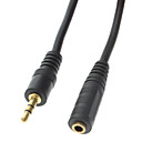 3.5mm male femelle cable audio-video noir 3M