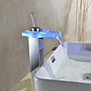 Sprinkle par LightInTheBox - Changement de campouleur LED cascade lavabo robinet finition chromee