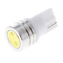 Car la cale T10 LED blanche eteindre les lumieres de les doules 1W 2 Pcs