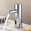 robinet lavabo design contemporain finition laiton chrome avec robinet automatique du capteur chaud et froid