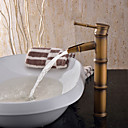 personnalise lavabo robinet en laiton antique conception de forme finition en bambou