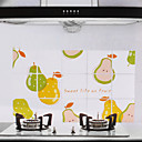 75x45cm Cartoon Poire modele resistant l huile impermeable l eau chaude Preuve autocollant de mur de cuisine