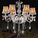 Europeenne Vintage Style 6 lumieres lustre en cristal avec le bras