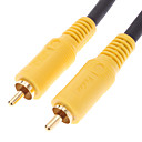 RCA male male cable video noir pour DVD Home Cinema 1.8M