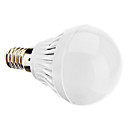 E14 3W 220-250LM 6000-6500K lumiere blanche naturelle ampoule LED Ball 220-240V