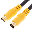 S-Video male male noir pour Home Theater 1.8M
