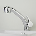 Contemporary Chrome Multi-Function robinet de bassin chaud et froid avec Pull Out douche