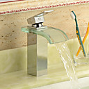 moderne robinet devier cascade salle de bain avec verre bec finition chromee