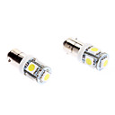 BA9S 1W 5-SMD 70LM 6000-6500K oule blanche pour la voiture 12V DC 2-Pack LED