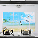 90x60cm Sea Gull Modele etanche l huile impermeable l eau sticker mural de cuisine