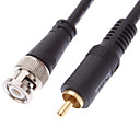 BNC male vers RCA male Cable noir pour CCTV 5M