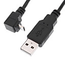 USB 2.0 male Micro USB 2.0 Male 90 degres vers le haut 01 M