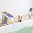 LED moderne Tubfaucet cascade generalisee avec douche main