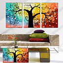 ensemble de 3 botanique colore arbre de vie espoir de toile toiles tendues pret accrocher