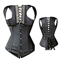 Black PU cuir classique Lolita Underbust Corset