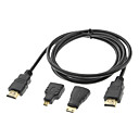 Haute vitesse par cable avec HDMI Mini HDMI Micro HDMI 1.5 Metre En