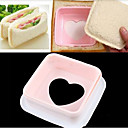 Coeur Hearted Forme Sandwich Pain Toast Maker  de  d outil de coupeur DIY