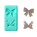 Silicone souple de decoration de gateau  de forme de bowknot