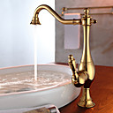 Style de Ti-finition PVD Design incurve robinet de cuisine Vintage