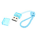 Bleu Ultra Mini 2.0 MicroSD  TF Card Reader Portable USB avec sangle