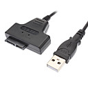 USB 2.0 male SATA 7 6 13pin Homme CD DVD Rom Pilote cable adaptateur de carte pour ordinateur portable 03 M