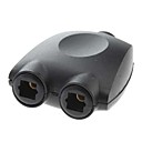 1x2 optique Toslink Splitter Adapter avec 12 pi Noir Toslink