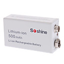 Soshine 500mAh lithium-ion rechargeable 9V