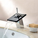 contemporaine robinet devier cascade salle de bain avec bec verseur en verre