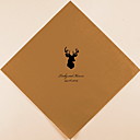 Personnalise mariage Serviettes Deer Head  plus de campouleurs -ensemble de 100