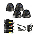 4 kit de camera etanche IR avec 14 Sony CCD 24 IR Leds