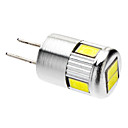 G4 3W 6x5730SMD 220-250LM 6000k Cool White Light Bulb Spot LED  12V 