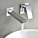 Contemporain fini chrome mitigeur support mural Robinet de lavabo