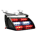 18x bleu LED rouge pompier SME vehicule personnel dash durgence voyant